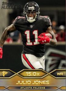 2017 2018 huddle playoff boost julio jones gold